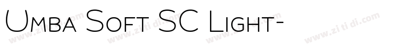 Umba Soft SC Light字体转换